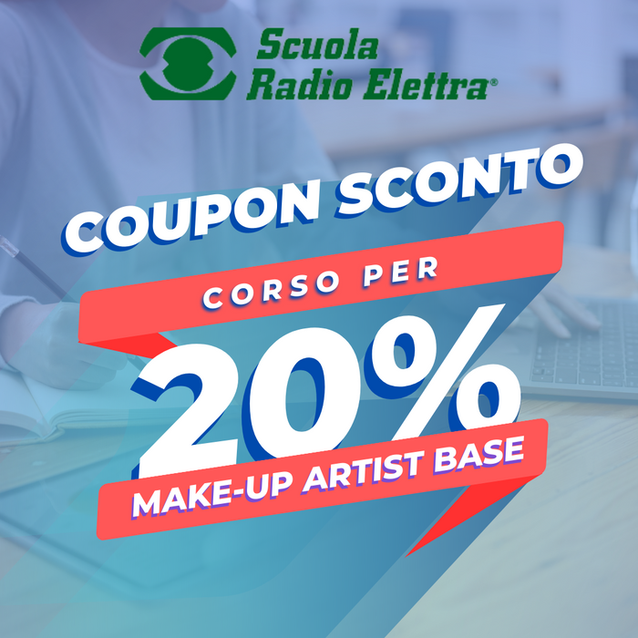 Coupon sconto 20% su Corso per Make-up Artist Base