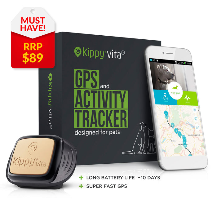 Kippy Vita S GPS Tracker for Cats and Dogs